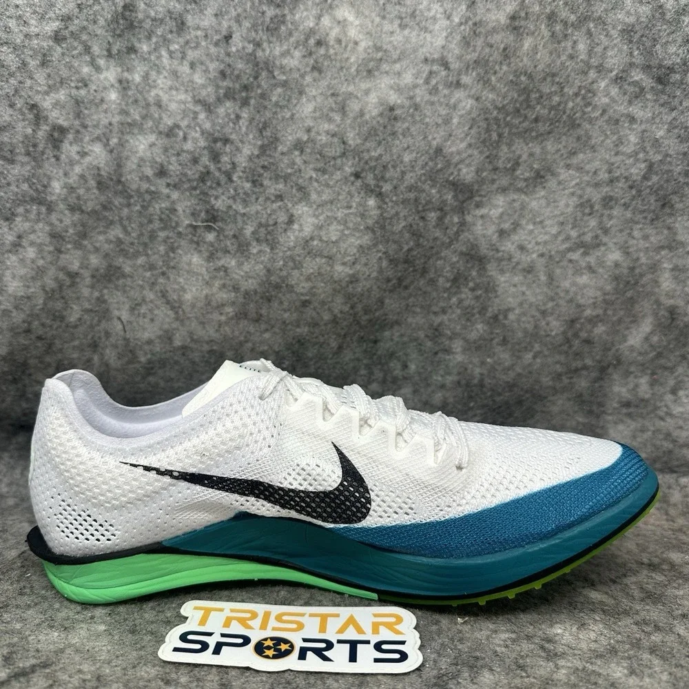 Nike ZoomX Dragonfly 2 Elite Track Shoes Mens Size 7.5 White Green FZ9315-102